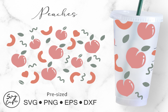 24oz Venti Cold Cup Peaches