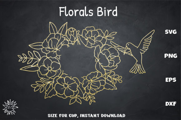 Bird Floral Wrap Venti Cold Cup 24 Oz