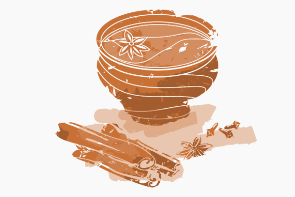 Brush Strokes Masala Chai in Pottery Cup