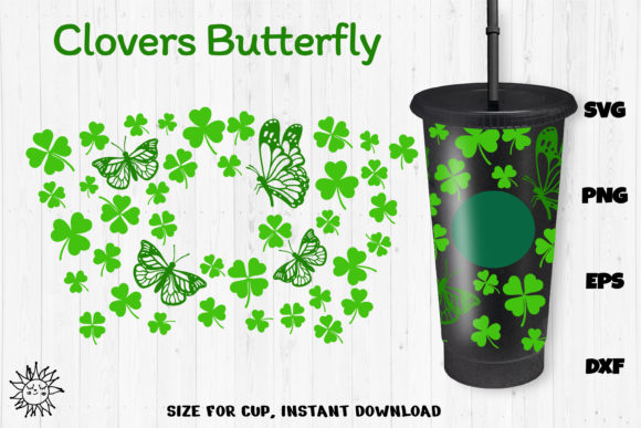 Butterfly Patrick Full Wrap Venti Cup
