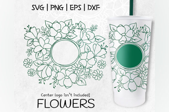 Circle Floral Design, Venti Cold Cup 24
