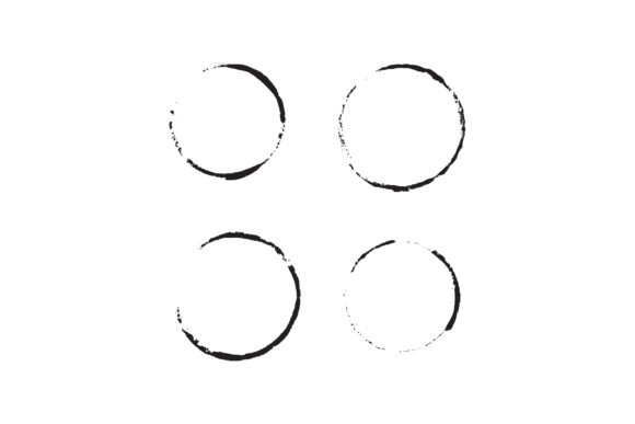 Coffee Cup Circle Design Vector Art