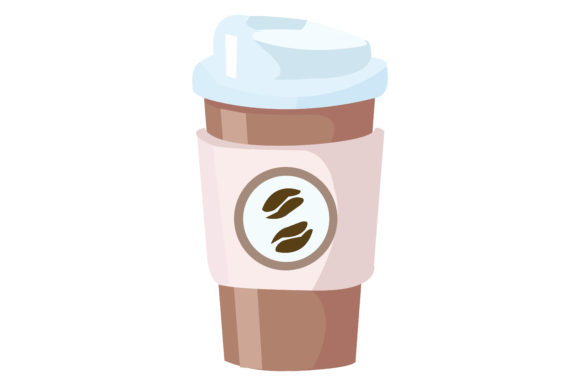 Coffee Cup Flat Design Illustration