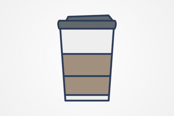 Cup of Coffee Line Filled Icon