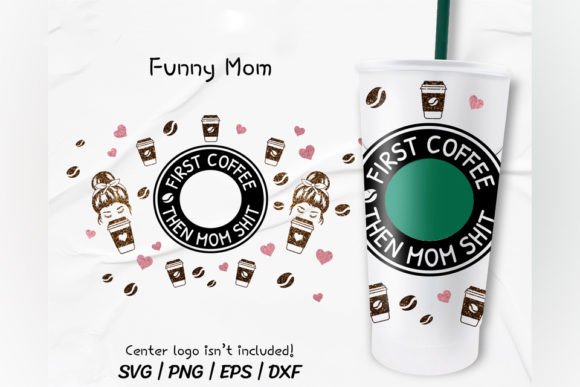 First Coffee, Venti Cold Cup 24 Oz