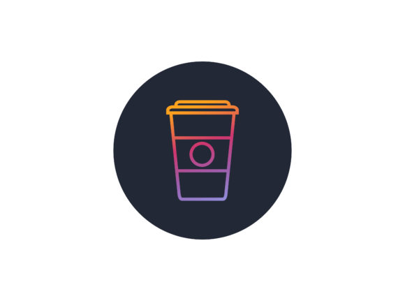 Food Icon Gradient Drink Cup
