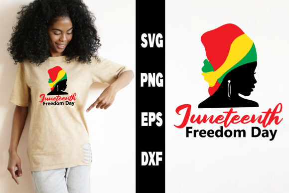 Juneteenth SVG, Afro Woman Silhouette SVG