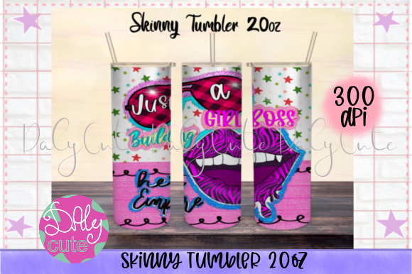 Just a Girl Boss Tumbler 20oz Skinny
