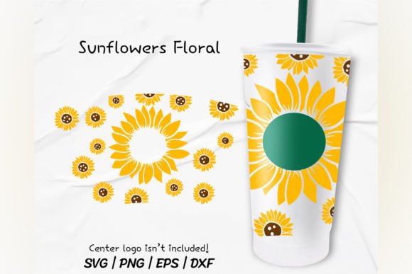 Mini Sunflower Venti Cold Cup 24 Oz