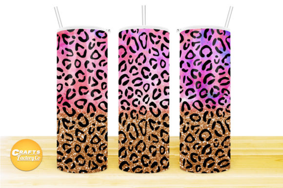 Skinny Tumbler Design Cheetah Print