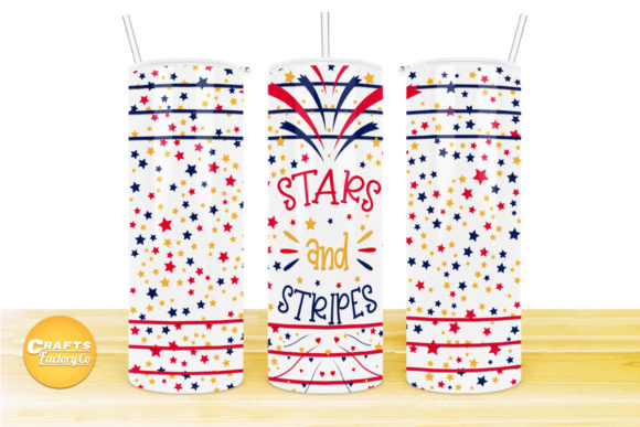 Skinny Tumbler Sublimation 4th of July