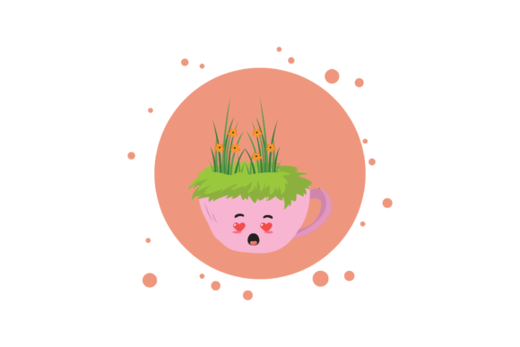 Spring Kawaii Cute Cup Circle Bubbles