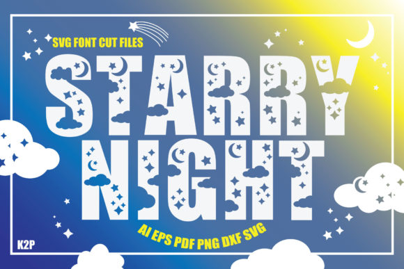 Starry Night SVG Cut Files