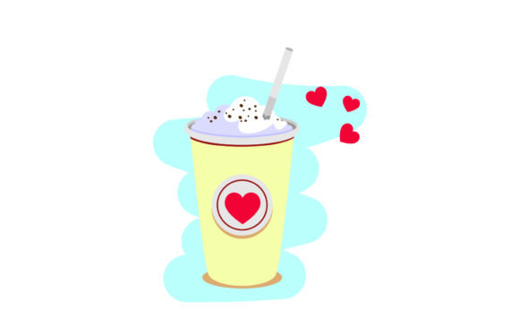 Valentine Cup Glass Romantic
