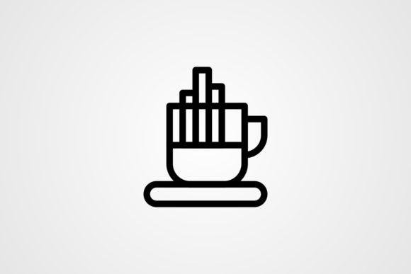 Vector Tea Cup Line Icon Design